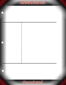 Red Cornell-style notes page with !FocusFrame™ visual structure using gradient framing for focused legal studying and reduced cognitive overload